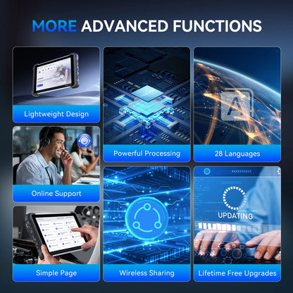 MUCAR 892BT Free AI CANFD DoIP Car Diagnostic Tools All System Auto Scan Tool ECU Coding Bi-Directional OBD2 Scanner 35 Resets