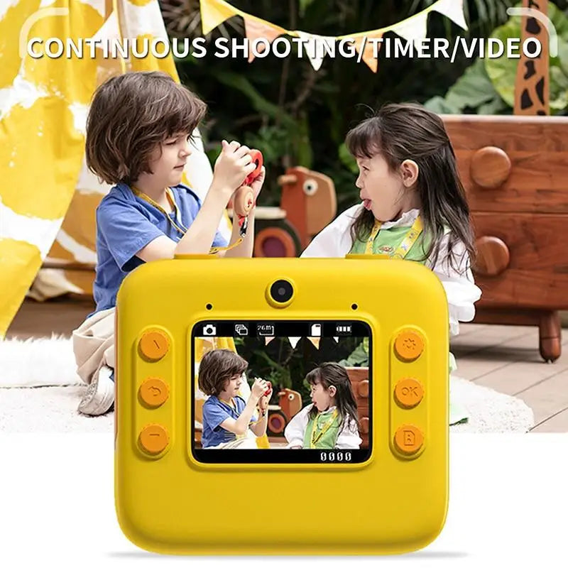 Digital camera HD1080p Polaroid photo printing high-definition DSLR dual mirror real-time high-definition printing for children'