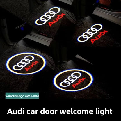 2/4Pcs Car Door Logo Light Led HD Projector Lamp For Audi A3 A4 B8 8P A6 C7 A5 Q5 B7 B6 B9 SLINE QUTTRO RS Q3 Q7 S3 S4 S5 S6 S8