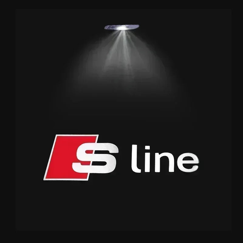2/4Pcs Car Door Logo Light Led HD Projector Lamp For Audi A3 A4 B8 8P A6 C7 A5 Q5 B7 B6 B9 SLINE QUTTRO RS Q3 Q7 S3 S4 S5 S6 S8