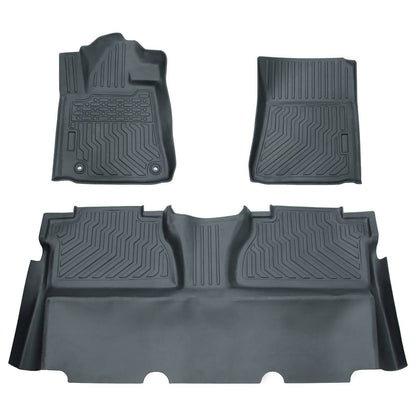 All Weather Car Floor Mats For 2014-2021 Tundra Double Cab Crew Max Cab