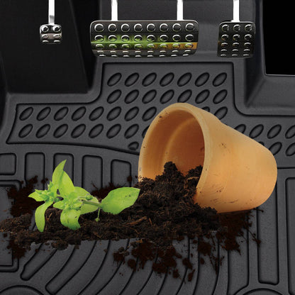 Car Floor Mats For 2013-2017 Crosstrek XV Black All-Weather TPE Rubber