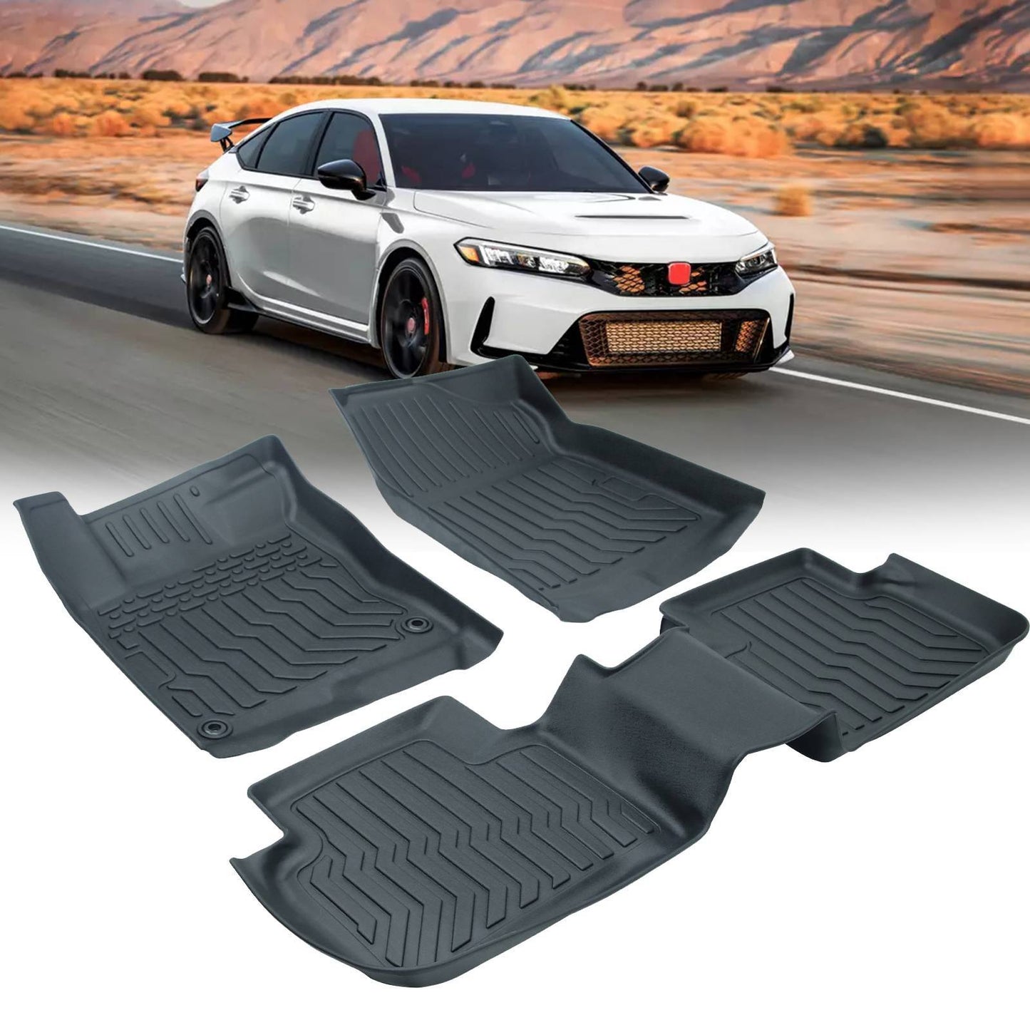 Car Floor Mats For 22-23 Civic Si Civic Sedan All-Weather